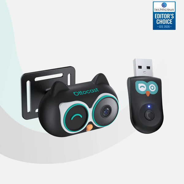Adaptateur sans fil Ottocast® Cabin Care Owl Monitoring pour CarPlay