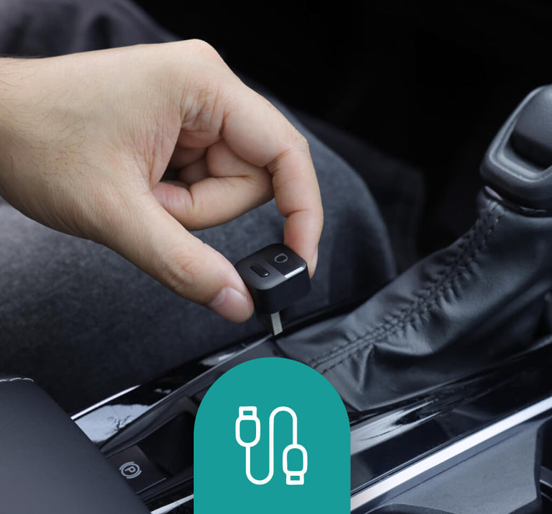 <h4>In den USB-Anschluss einstecken</h4>