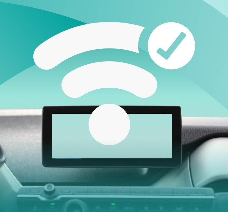 <h4>Kabellose Verbindung auf dem Display</h4>