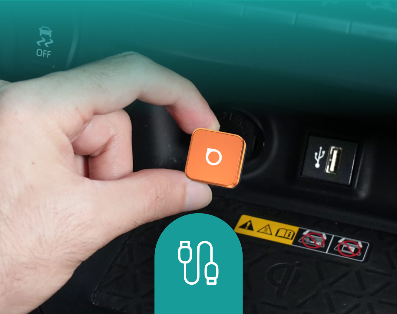 <h4>In den USB-Anschluss stecken</h4>