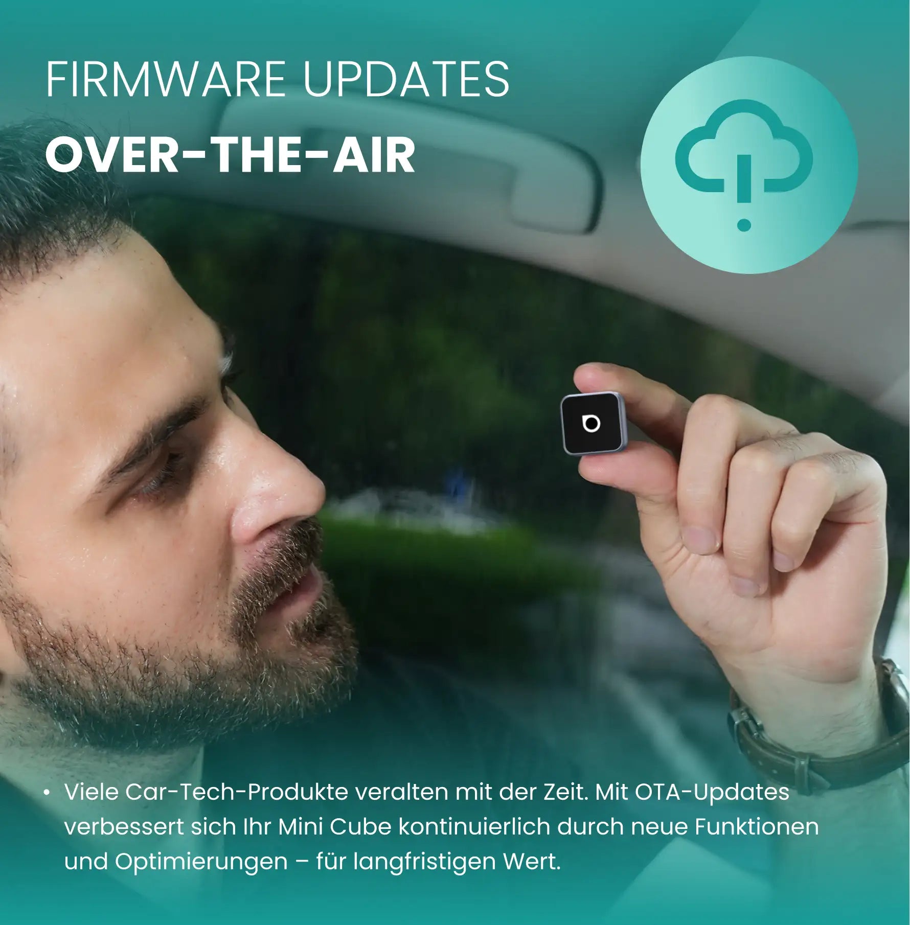 Ottocast® Mini Cube 3.0 Wireless CarPlay Und Android Auto Adapter