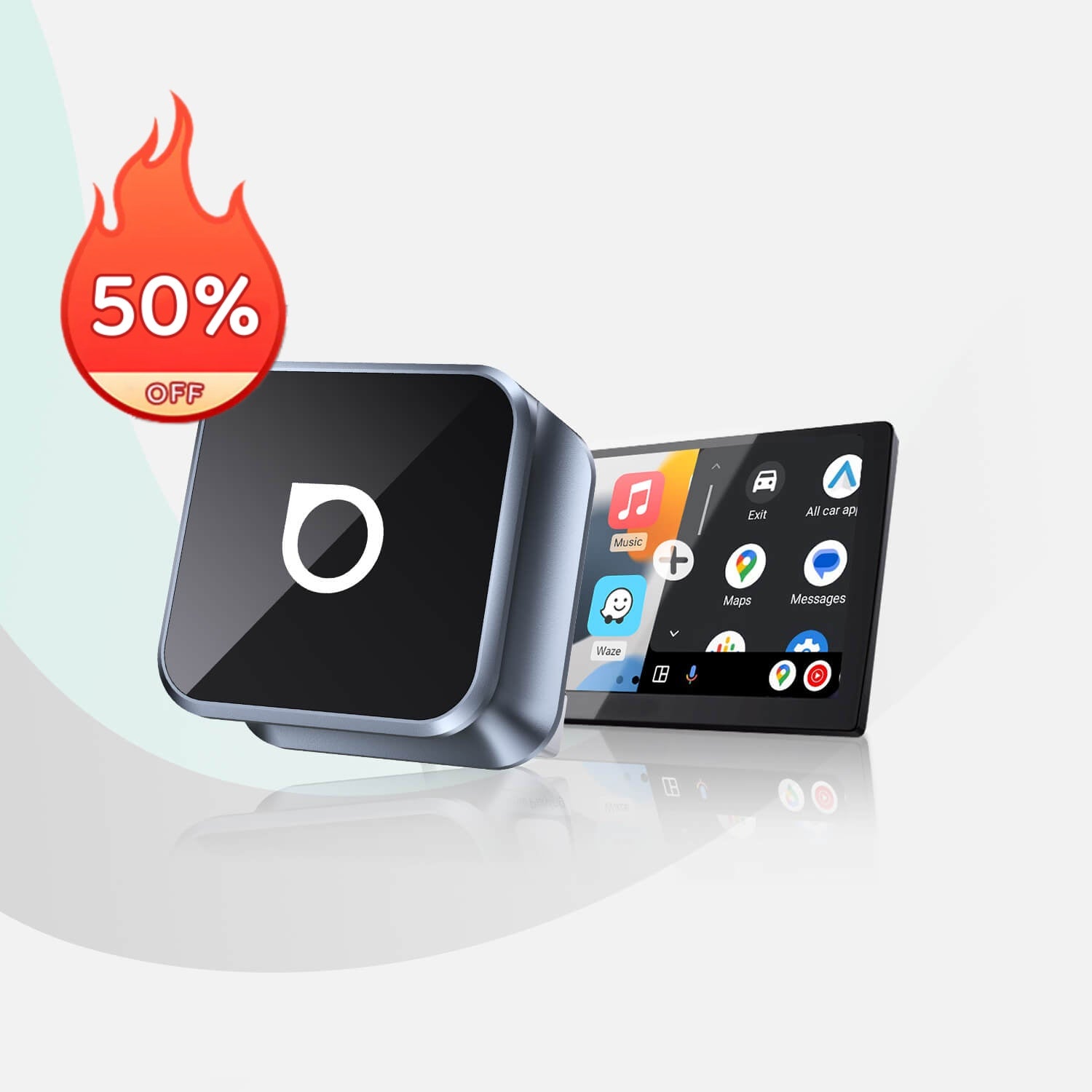 Ottocast® Mini Cube 3.0 Wireless CarPlay Und Android Auto Adapter