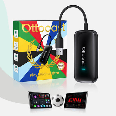 Adaptateur tout-en-un Ottocast® Play2Video Ultra avec App Hub