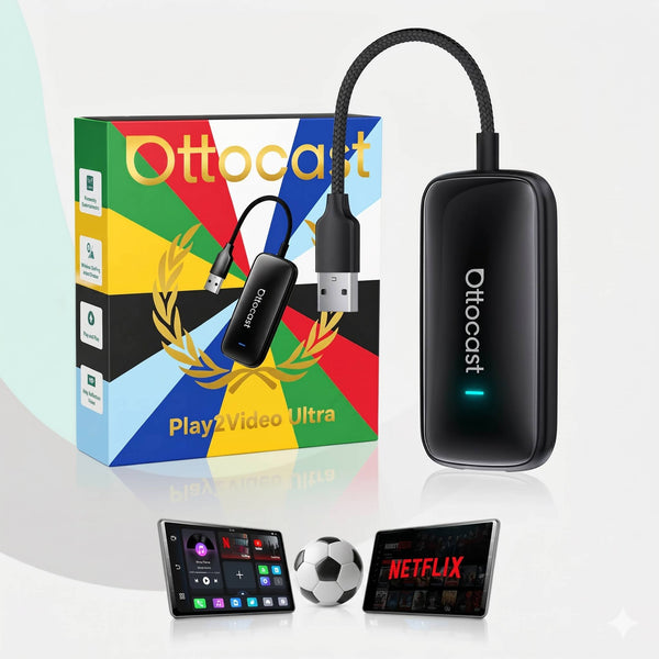 Ottocast® Play2Video Ultra All-in-1-Adapter mit App Hub