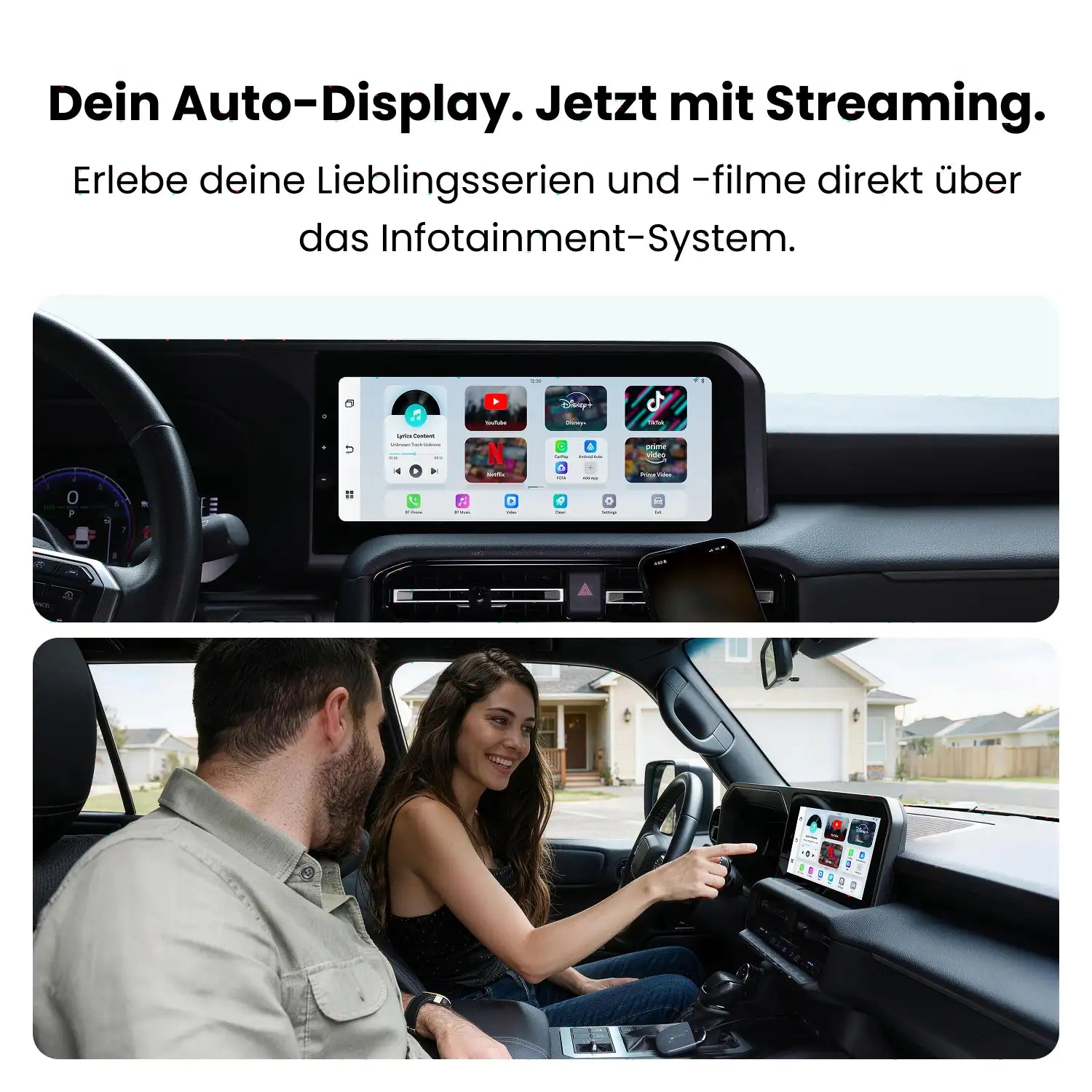 Ottocast® Play2Video X Wireless CarPlay/Android Auto All-in-1 Adapter