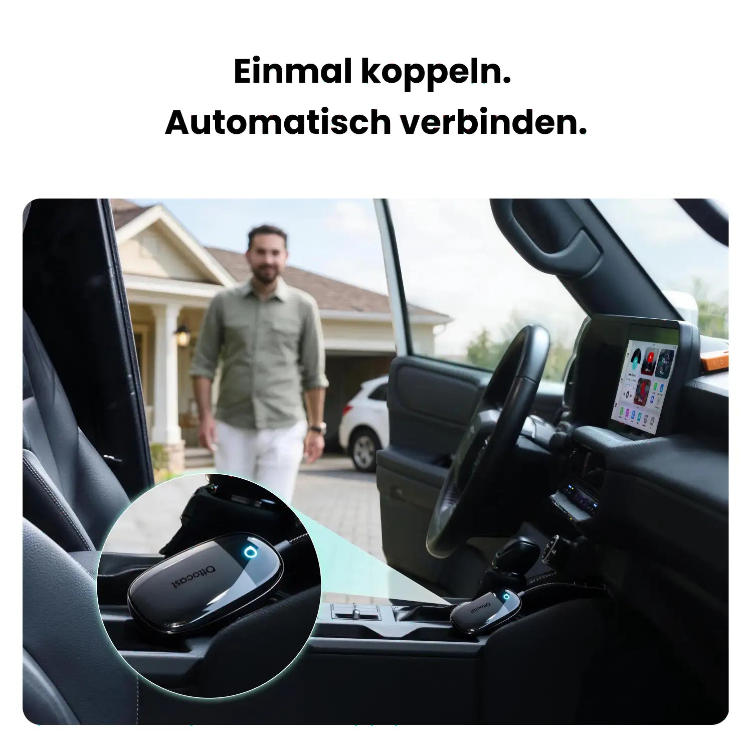 Ottocast® Play2Video X Wireless CarPlay/Android Auto All-in-1 Adapter