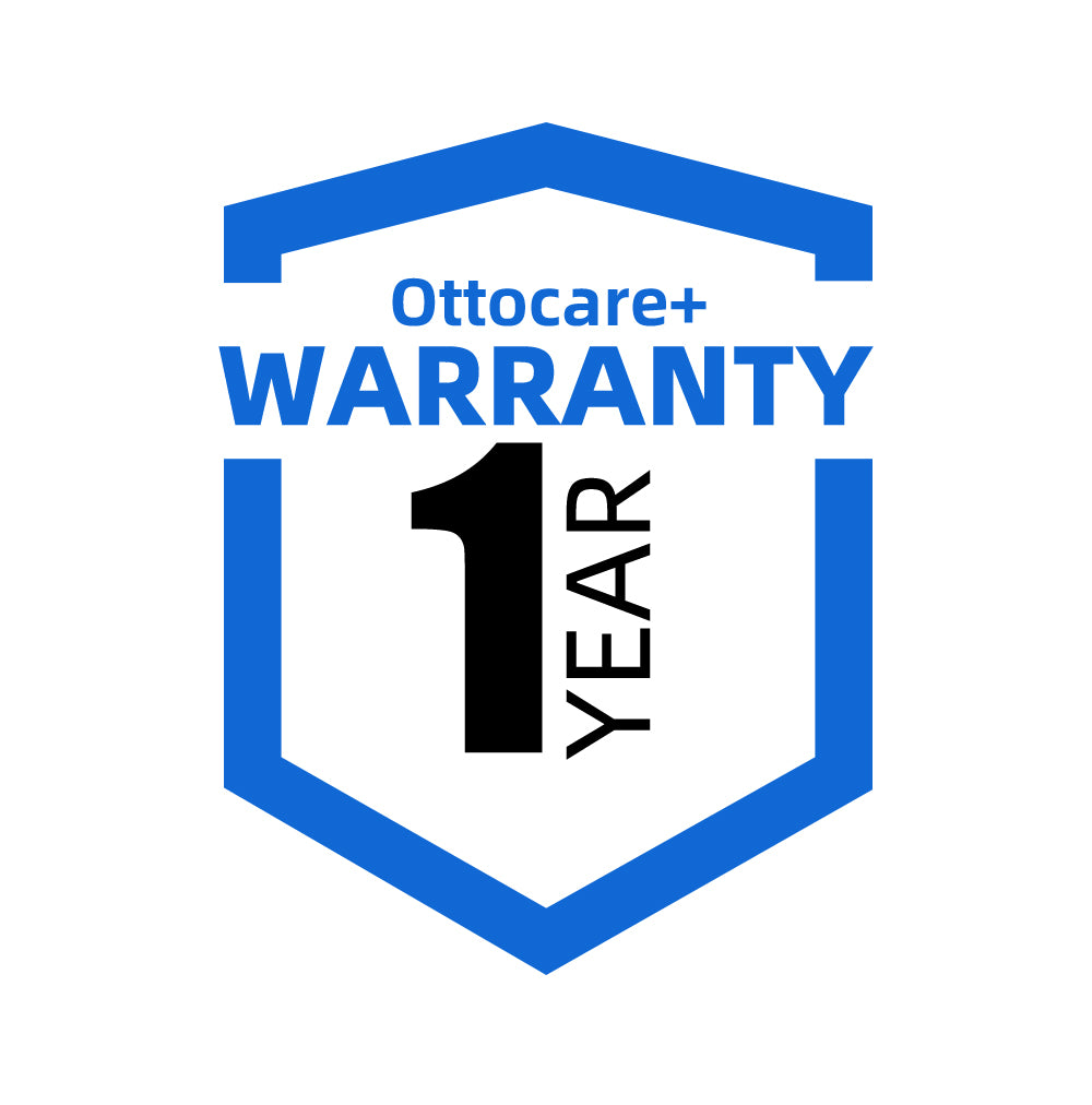 Ottocare+ 1 year warranty